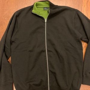 Zipped cardigan men's sweater